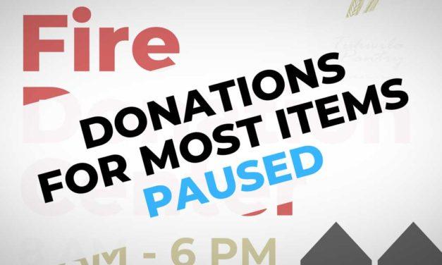 UPDATE: Item donations for apartment fire victims paused, but Volunteers & gift cards still needed