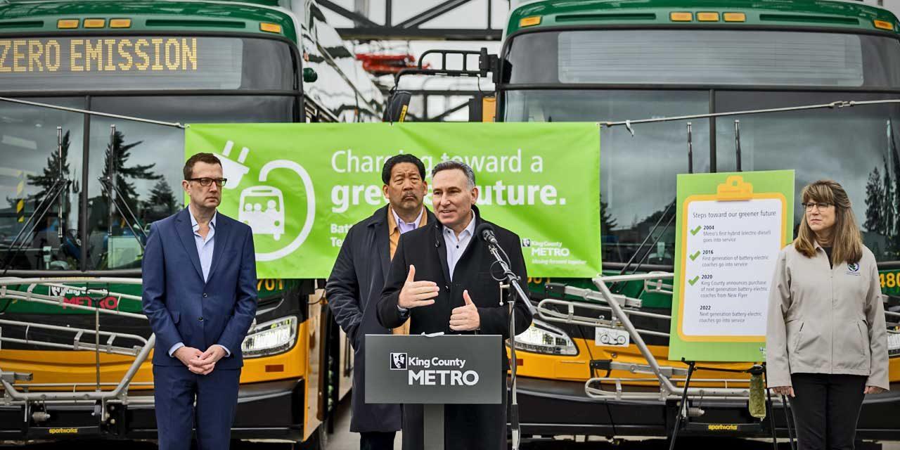 King County Metro opens new electric bus charging facility in Tukwila